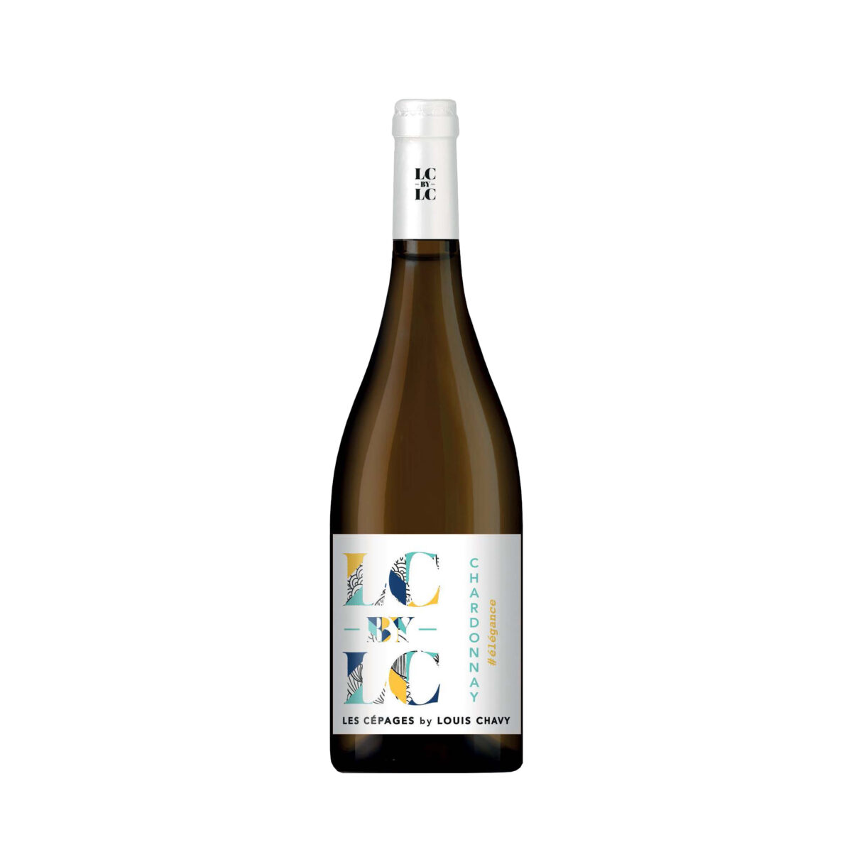 Bottiglia di Jean-Louis Chavy Chardonnay Vin de France, vino bianco elegante e fruttato.